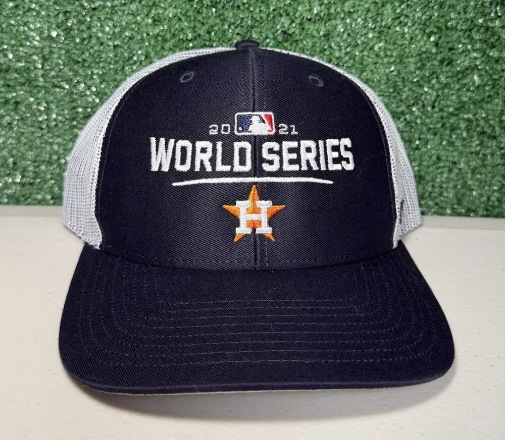 Houston Astros Hat MLB 2020-21 World Series Champions Snapback Trucker Cap New‎